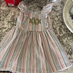 Striped Multicolor Kids Dress